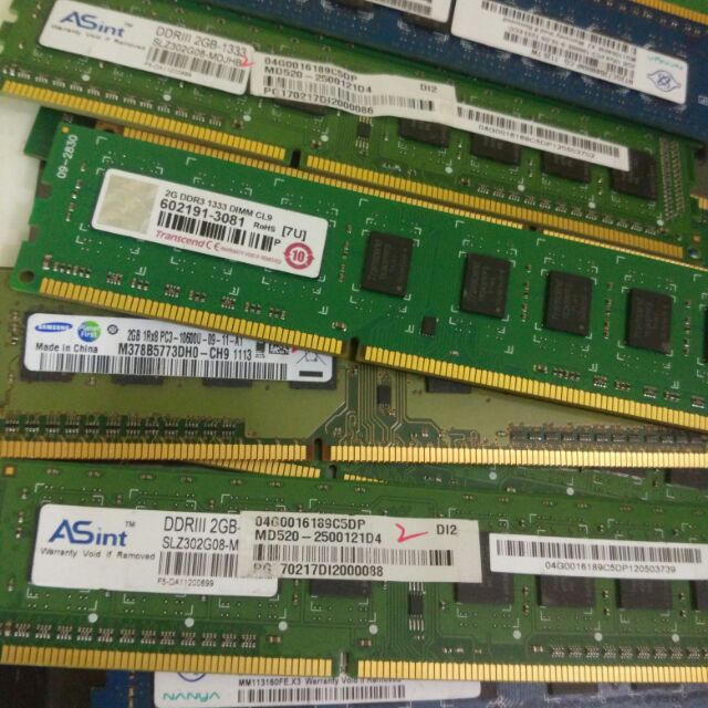 Ram ddr3 ddr3L 2gb bus 1333 1600 bóc máy bảo hành 3 tháng