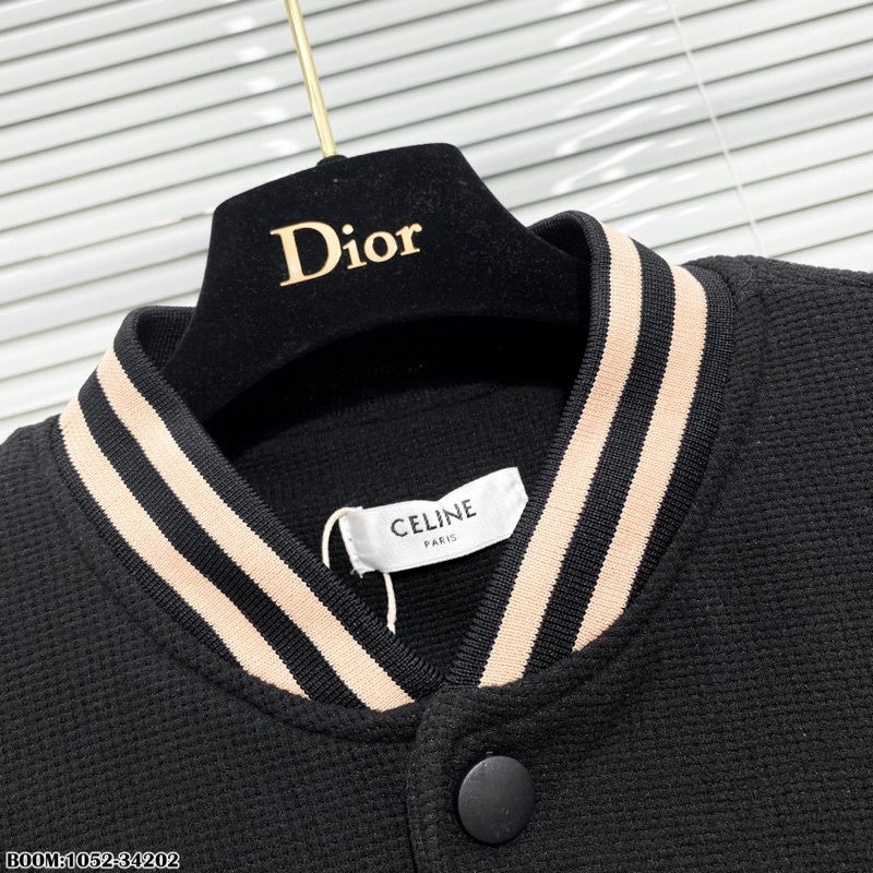 Khoác bomber CELlNE thêu logo da 2 lớp ___1052