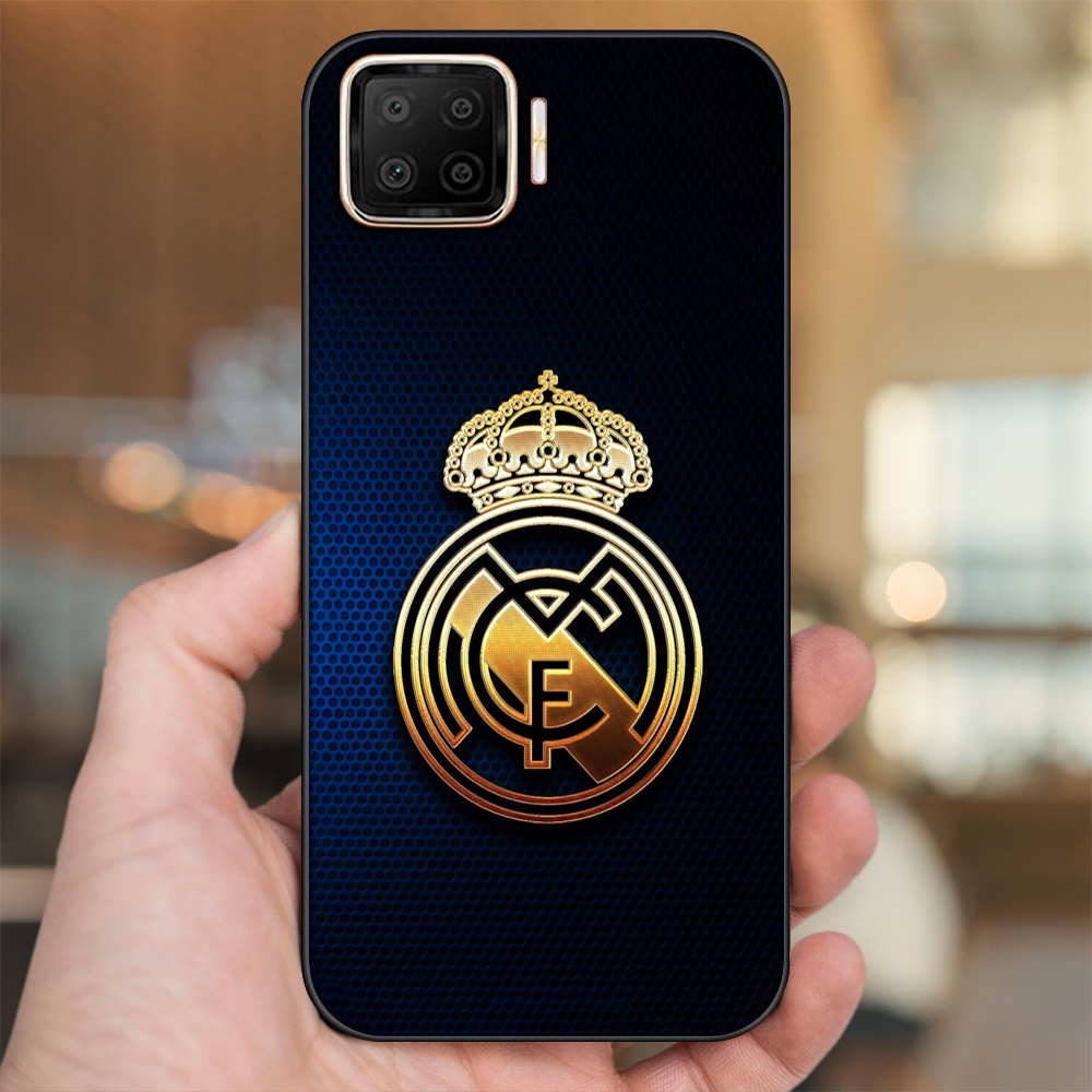 Ốp lưng Oppo A73, A93 4G viền đen in hình Real Madrid
