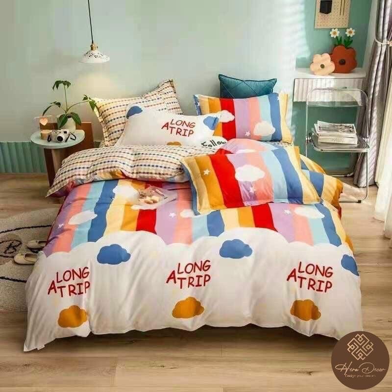 Bộ 5 Món Ga Gối Poly và Vỏ chăn POLY Cao Cấp hàng loại 1 được chọn mẫu | BigBuy360 - bigbuy360.vn