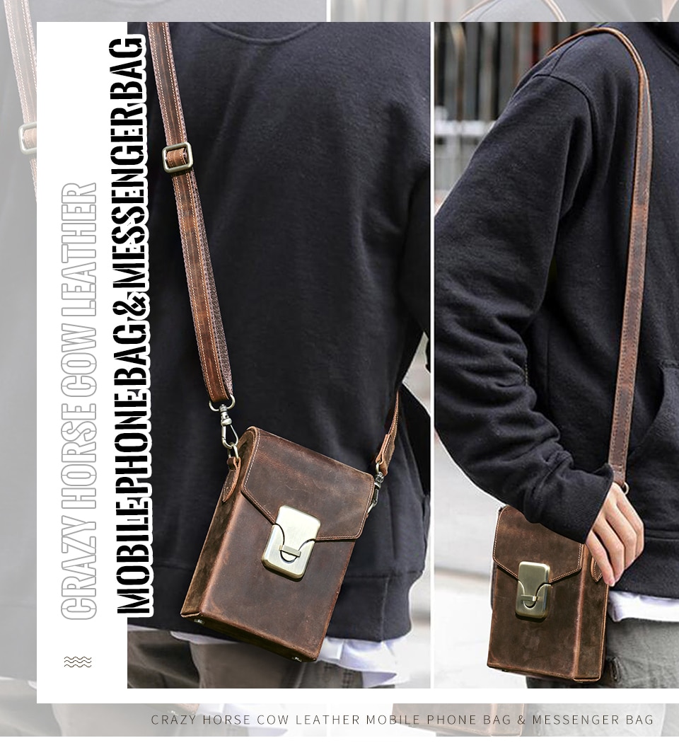 Túi Đeo Chéo Da Thật CONTACT’S Cổ điển Cho Nam | BigBuy360 - bigbuy360.vn