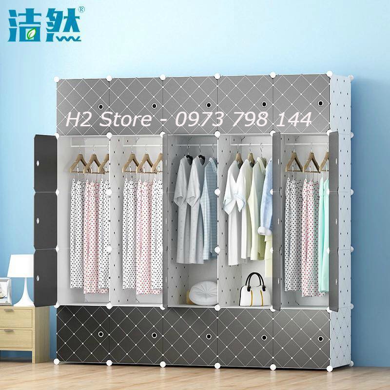 [RẺ NHẤT SHOPEE] TỦ NHỰA LẮP GHÉP 25 Ô VÁCH TRẮNG CHẤM BI ĐỂ ĐỒ ĐA NĂNG THÔNG MINH sâu 47cm