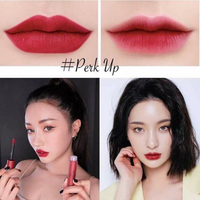 Son 3ce soft lip lacquer Perk Up đỏ hồng trầm