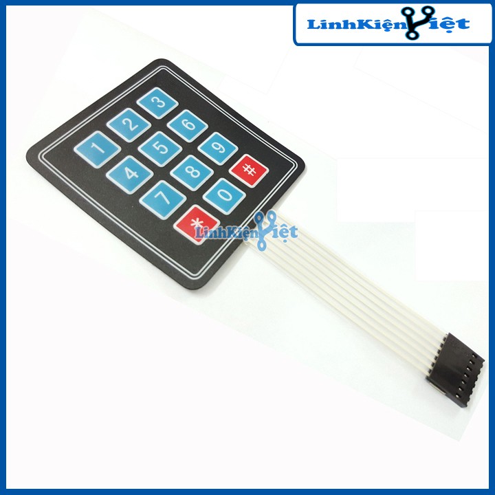 Bàn Phím Ma Trận Mềm 3x4 Keypad