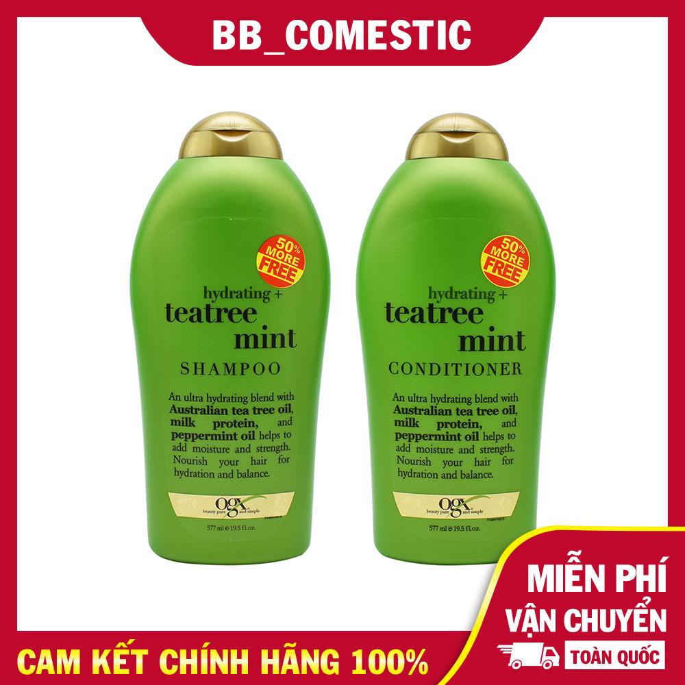 Dầu Gội / Xả OGX Hydrating Tea Tree Mint Shampoo (577ml)