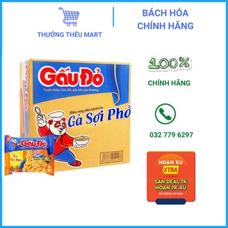 Thùng 30 gói mì tôm gấu đỏ gà sợ phở