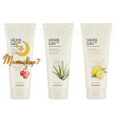 Kem tẩy trang The Face Shop Herb Day 365 Master Blending Cleansing Cream TFS loại bỏ sạch bụi bẩn 170ml