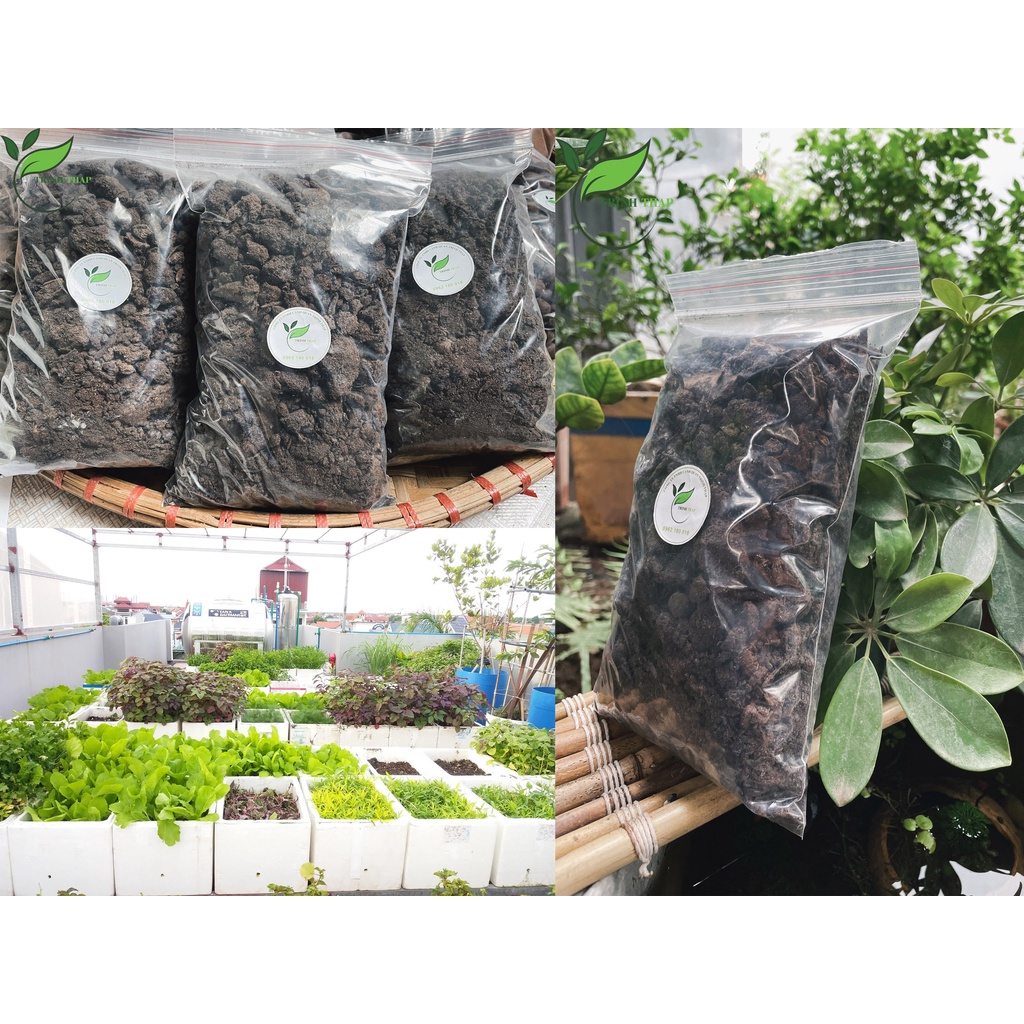 1kg PHÂN BÒ CAO CẤP đã qua xử lý túi bón rau, cây hoa cảnh (đã nghiền mịn hơn so với hình ảnh)