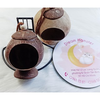 Nhà ngủ gáo dừa cho hamster, bọ, sóc...