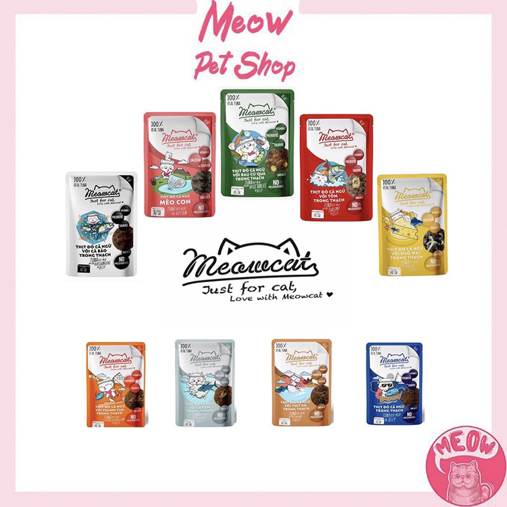 Pate Meowcat cho mèo - [Thức ăn cho Mèo] - 70g 4 vị siêu ngon, bổ dưỡng cho thú cưng