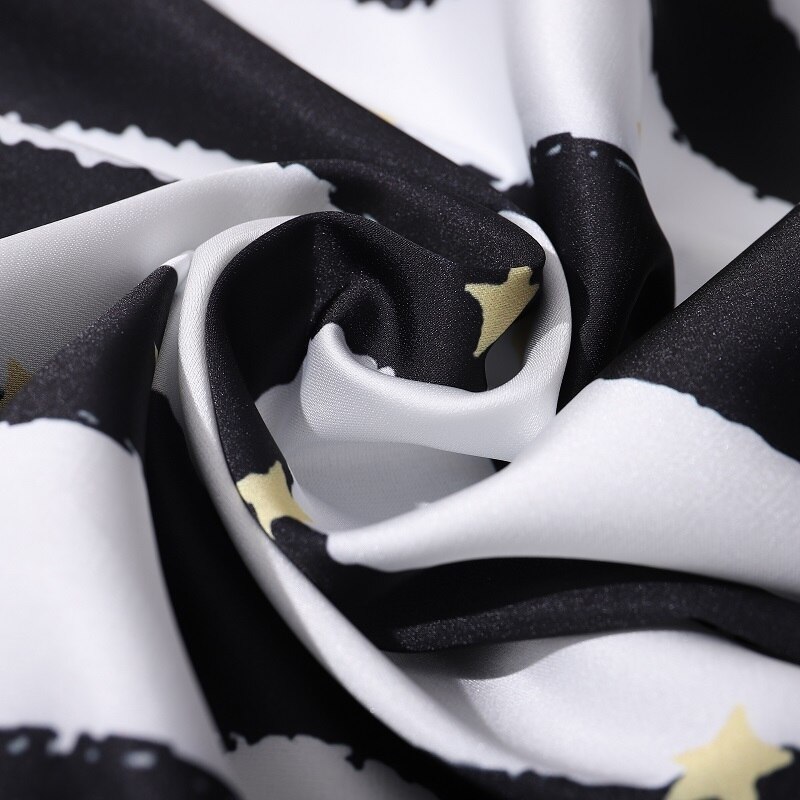 Set Đồ Ngủ Chất Chiffon Tay Dài Hoạ Tiết In Cho Phái Nữ