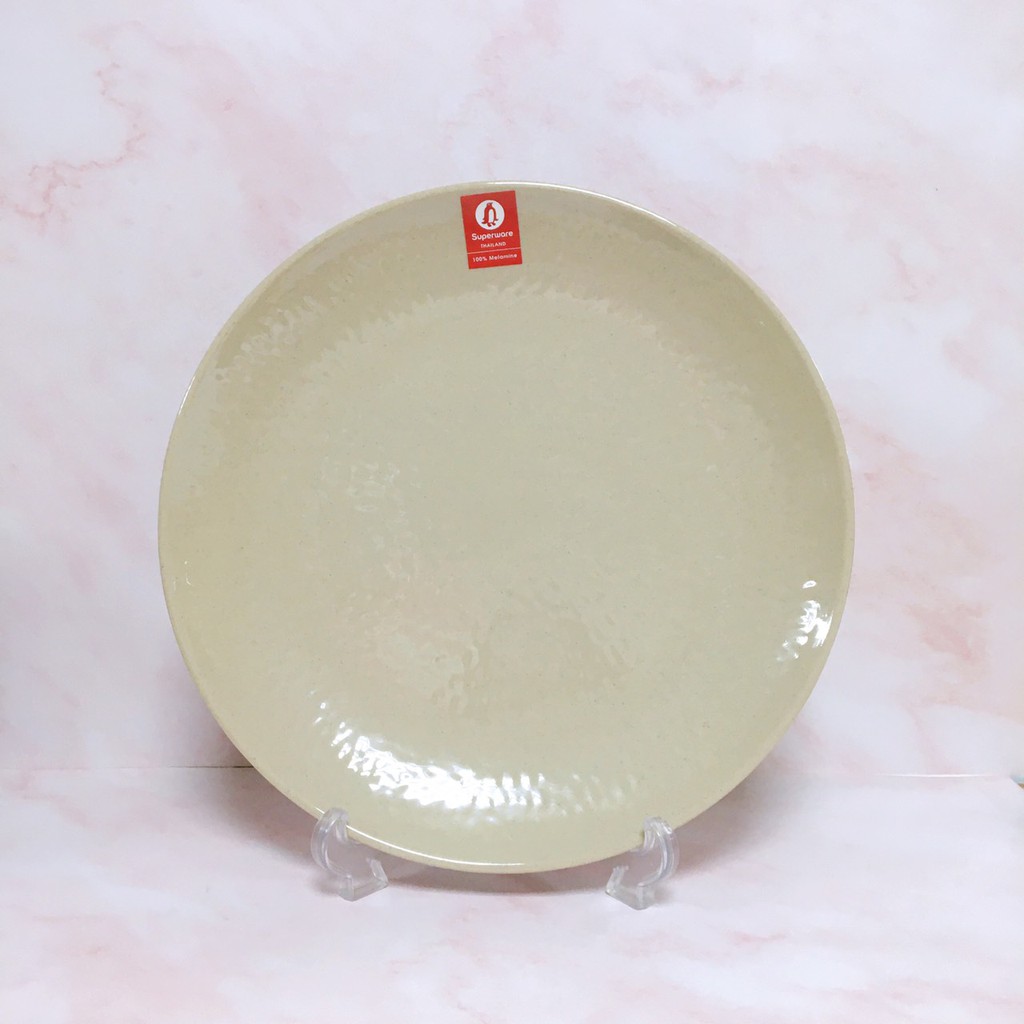 Bộ Đĩa Nhiều Kiểu Dáng SUPERWARE Nhựa Phíp 100% Melamine Nâu Đá - Stone
