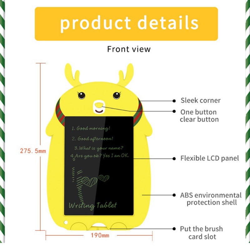 Bảng Vẽ Kỹ Thuật Số Thông Minh LCD 8.5 Inch Siêu Mỏng Dành Cho Trẻ Em Lea