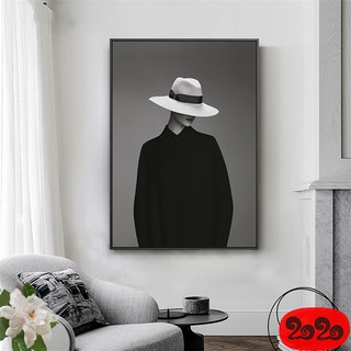 SIÊUVIP Tranh canvas treo tường cô gái tranh Bắc âu tranh sơn trang trí phòng khách tranh treo spa thẩm mỹ viện slon tóc