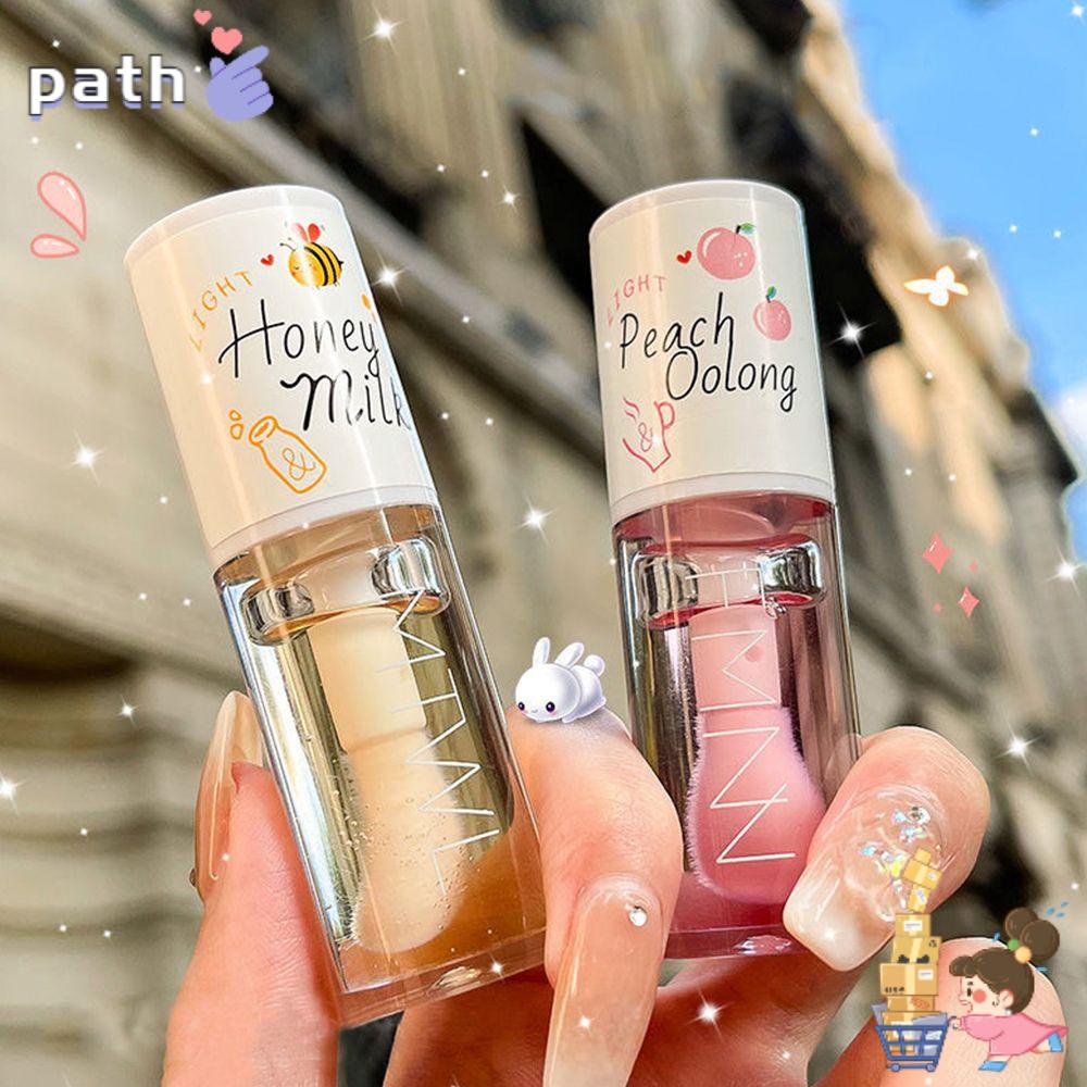 ♪PATH♪ New Lip Tint Moisturizing Lip Plumper Lip Oil Hydrating Long Lasting Kawaii Repair Non-sticky Lip Care