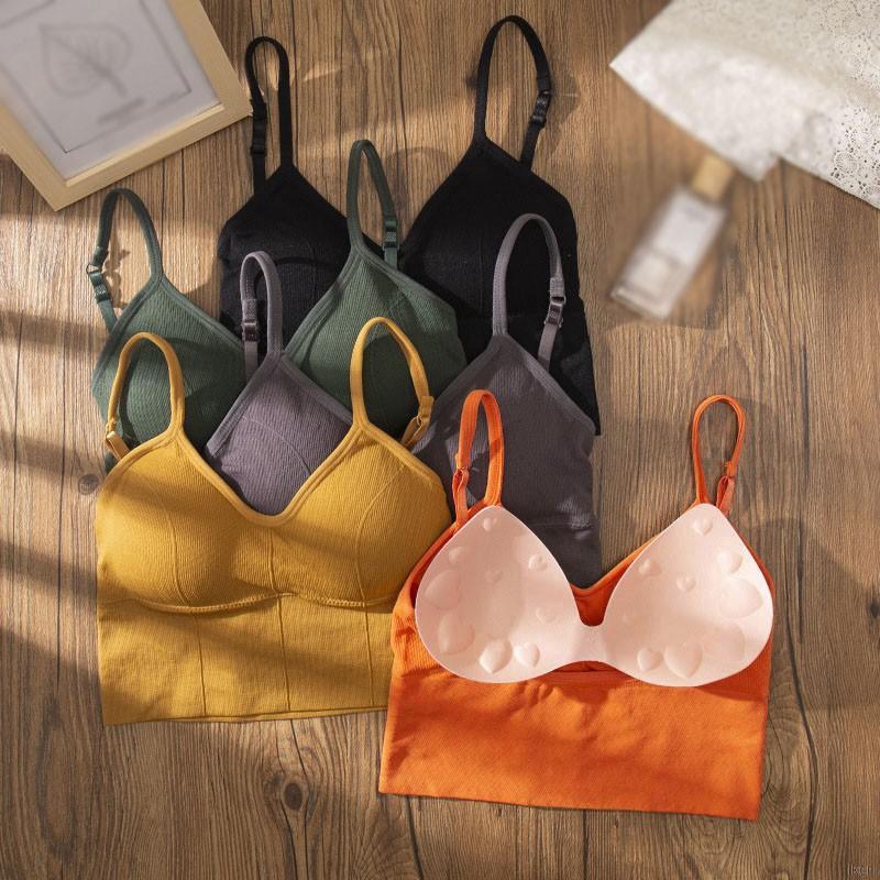 Áo lót đen không gọng kiểu dáng chữ U thể thao cá tính