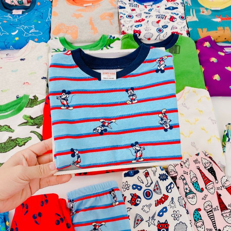 Bộ bé trai dài tay Gymboree cotton bozip xuất dư co dãn ít bai