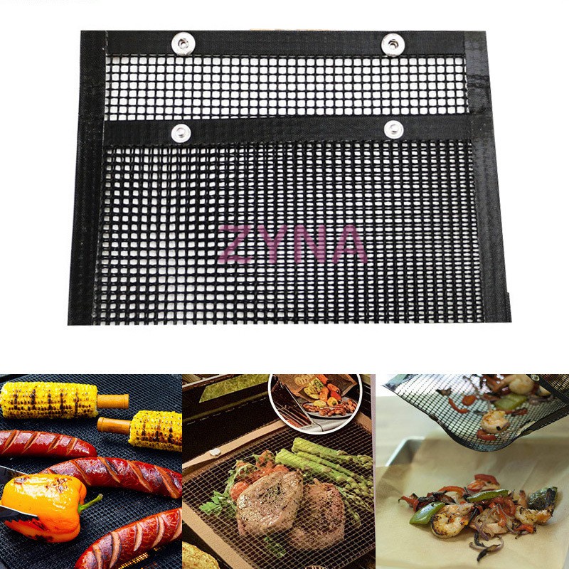 Túi Lưới Nướng Bbq Chống Dính Chịu Nhiệt Có Thể Tái Sử Dụng