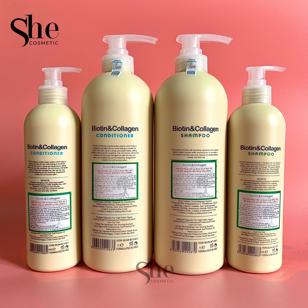 🍓Hàng Chính Hãng🍓Cặp Dầu Gội Xả Biotin Collagen Trắng 🍀FreeShip🍀 Giảm Rụng Tóc,Phục Hồi Tóc Khô Xơ, Hư Tổn | BigBuy360 - bigbuy360.vn