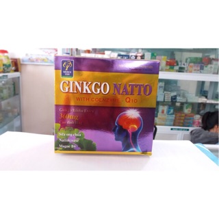 Date mới (Rẻ nhất) Ginkgo natto  Bổ Sung Dưỡng Chất Cho Não hiệu quả Q10 100 viên