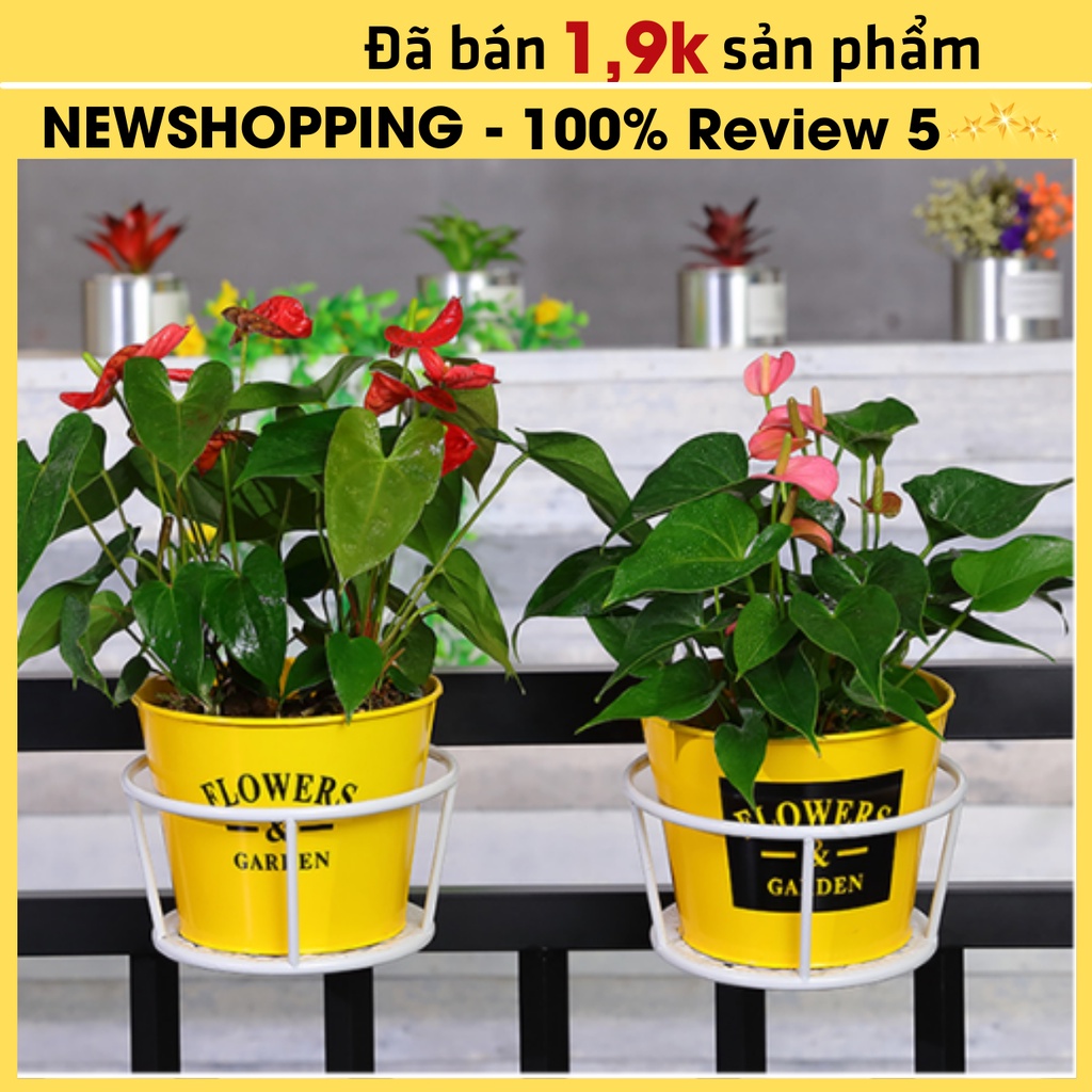 Kệ sắt treo chậu hoa ban công  ⚡️𝐅𝐑𝐄𝐄 𝐒𝐇𝐈𝐏⚡️ giỏ sắt treo chậu hoa ,giá sắt treo chậu hoa ban công