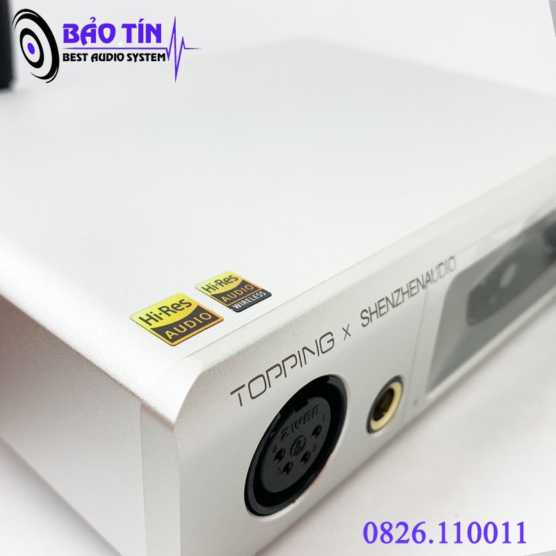 Bộ giải mã DAC Topping EX5 2 CHIP ES9038Q2M ,Bluetooth 5.0 LDAC 32bit 768kHz DSD512 tặng dây quang Liton Mỹ