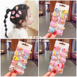 Kẹp tóc set 10c cho bé gái dễ thương
