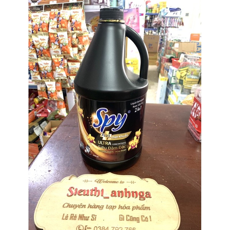Nước Giặt Xả Spy Plus Khử Mùi 3500ml Hương Nước Hoa Pháp