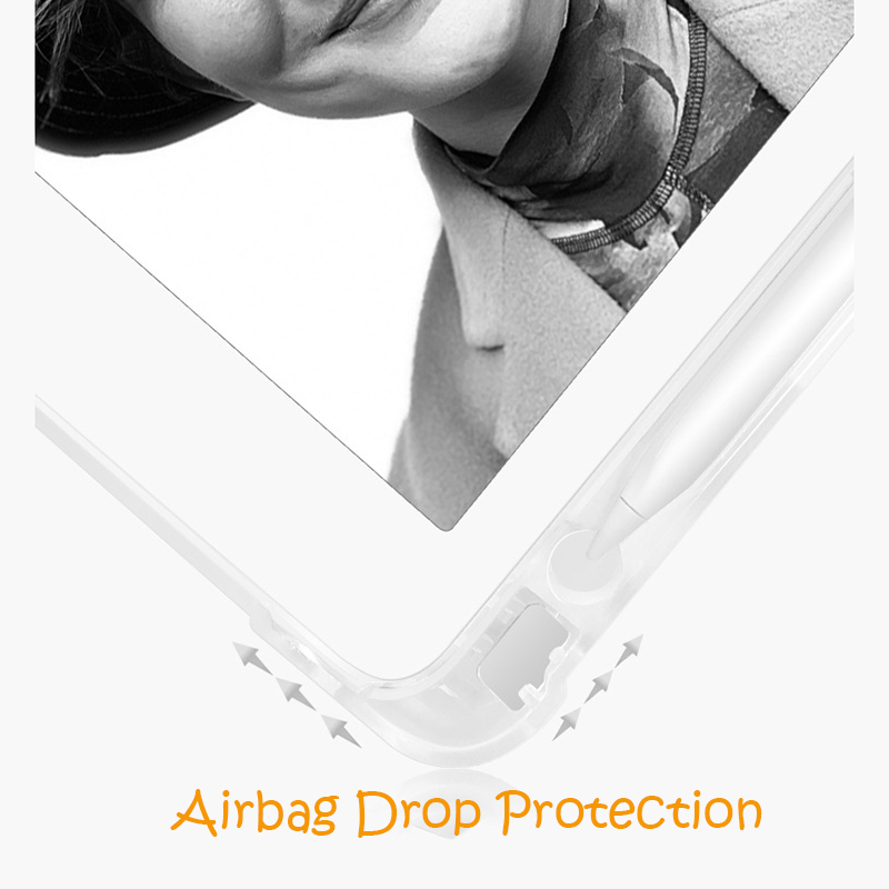 Bao Da Máy Tính Bảng Thông Minh Có Khe Cắm Bút tương thích với iPad Air 4 Air 3 Pro 10.5 7/8/9th Gen 10.2 5/6th Gen 9.7 Mini 5