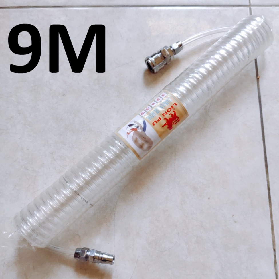 Xì khô BOTER 2 đầu đồng + dây hơi 9m, súng xịt hơi thổi bui dùng khí nén