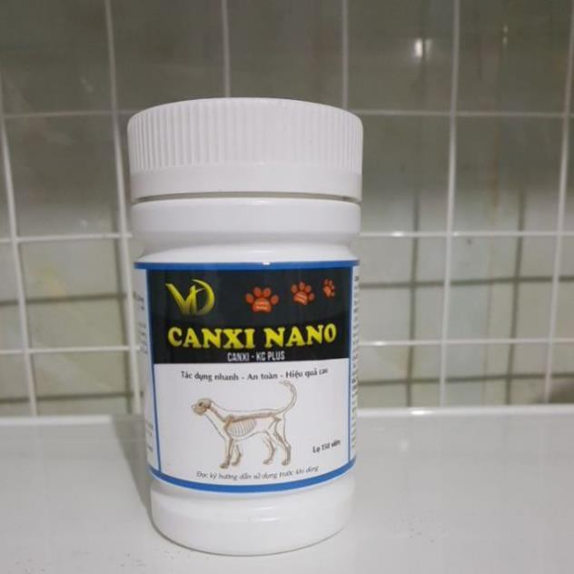 Tv123 Canxi nano chó mèo cho chó bầu phục hồi bị hạ bàn tai cụp (150viên) RẺ NHẤT  -bin123