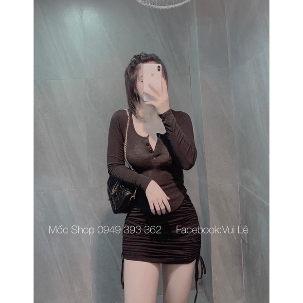 [ CÓ ẢNH THẬT + VIDEO TỰ QUAY ] Áo Dài Tay Đen vs Trắng Chất Giấy Co Dãn  Cao Hàng Loại 1 | BigBuy360 - bigbuy360.vn