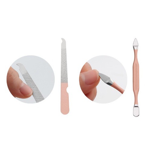 Bộ cắt, bấm, dũa móng tay 12 món; Dụng cụ chăm sóc móng, Dụng cụ làm NAIL cao cấp - DC015