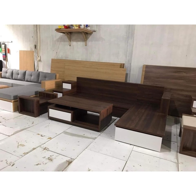 Ghế Sofa phòng khách gỗ công nghiệp