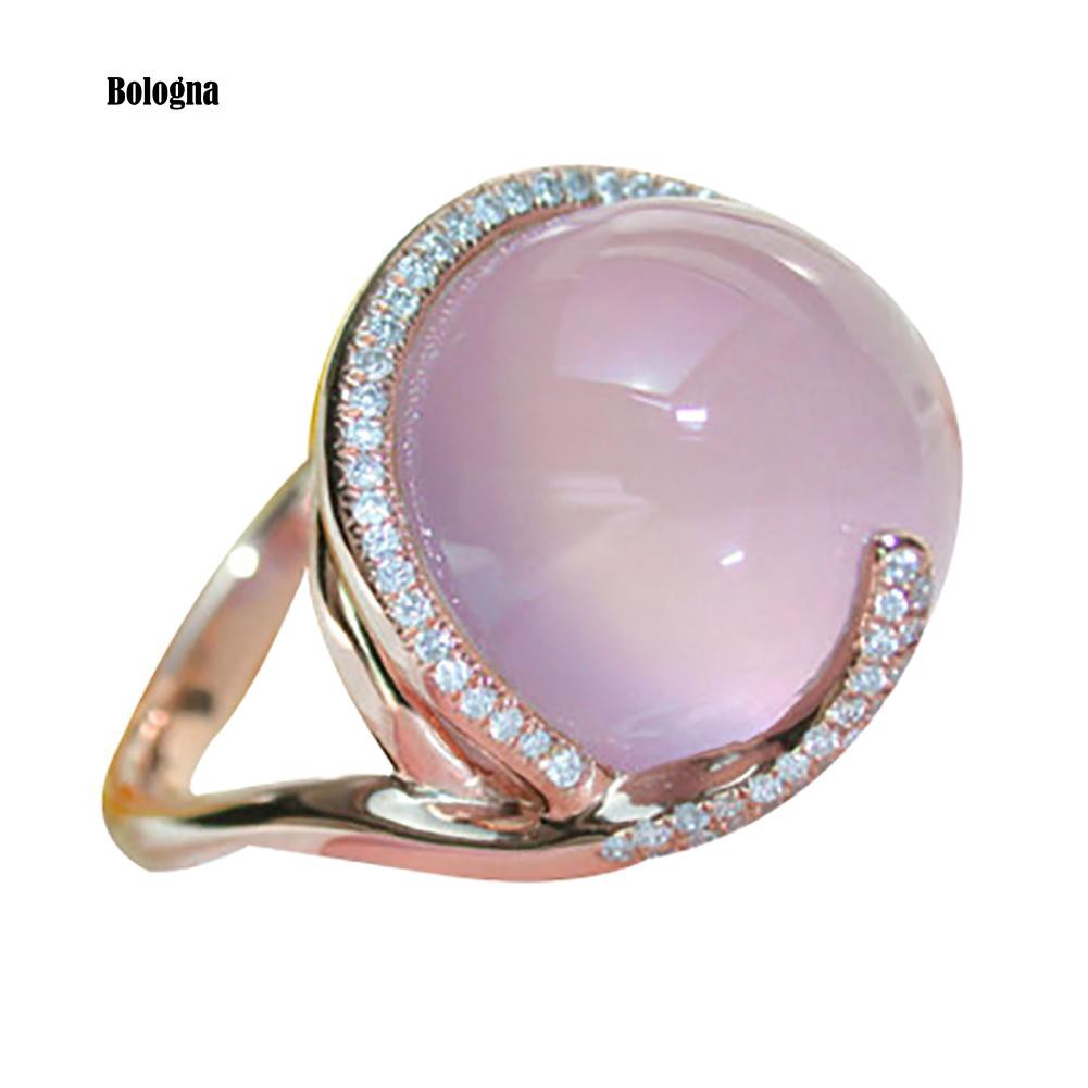 ♠Nhẫn HợP Kim ĐíNh Đá MặT Trăng Xinh XắN