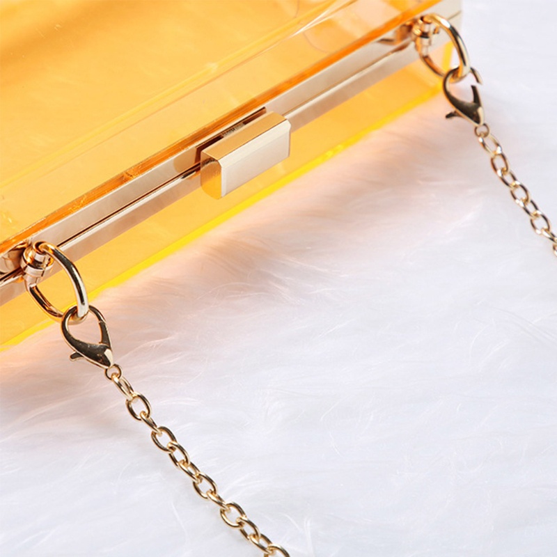 Túi Đeo Chéo Vai Bằng Acrylic Trong Suốt Thời Trang Sành Điệu Cho Nữ