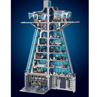 (CÓ SẴN) bộ đồ chơi Lắp ráp Marvel Super Hero Tower 55120 tháp trụ sở của siêu anh hùng mẫu mới nhất có đèn led
