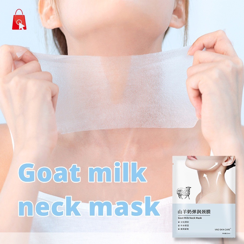 Mặt Nạ Sữa Dê VNO Dưỡng Ẩm Làm Mờ Nếp Nhăn Vùng Cổ JP1