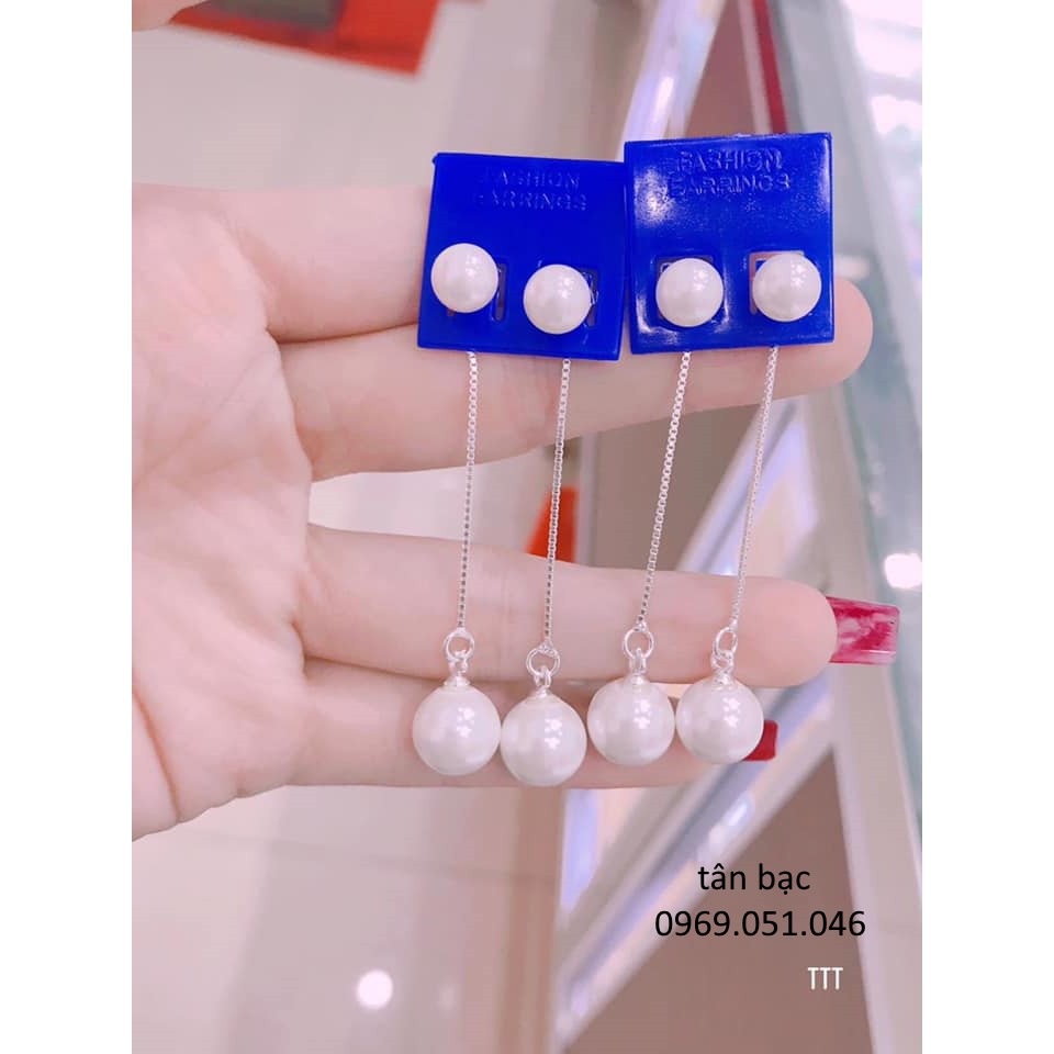 bông tai kiểu dáng tua dài , kết hợp với tà áo dài , shop đảm bảo không xinh , không lộng lẫy shop xin đền lại tiền ạ hi