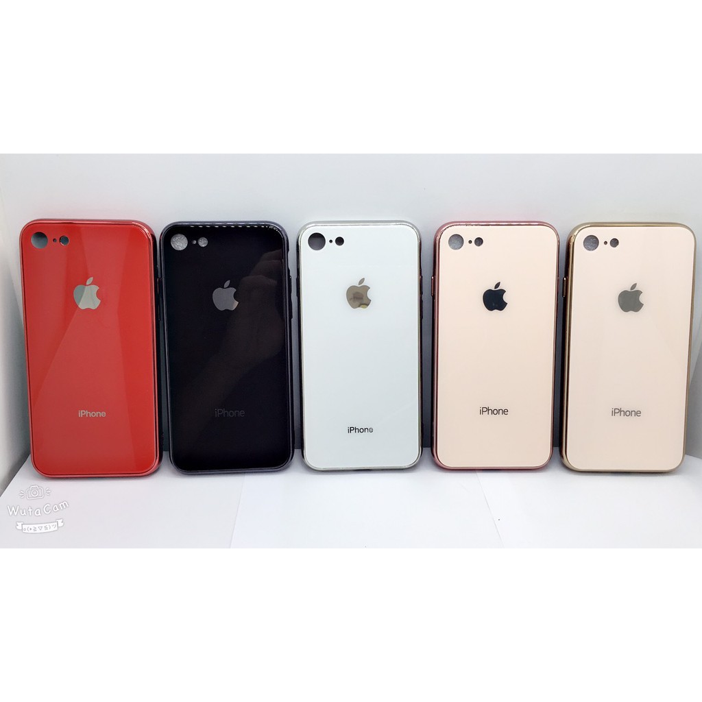 [Loại 1 Tốt Nhất]  Ốp Điện Thoại Iphone 6/6s/7/8/6Plus/6splus Kính Cường Lực Viền Dẻo Cùng Màu Với Lưng Máy