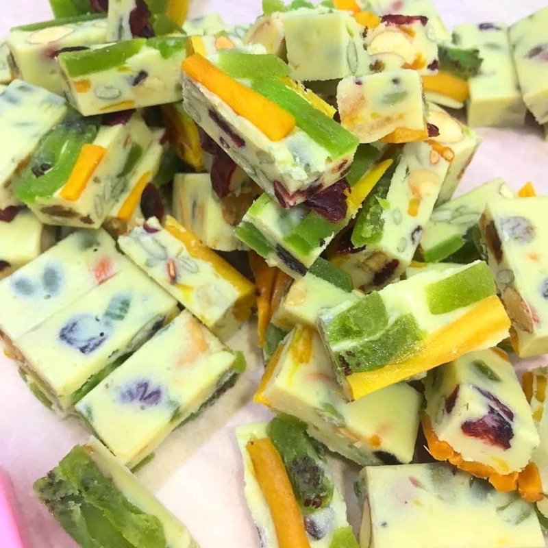 Kẹo nougat vị matcha