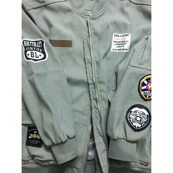 Áo khoác bomber unisex logo