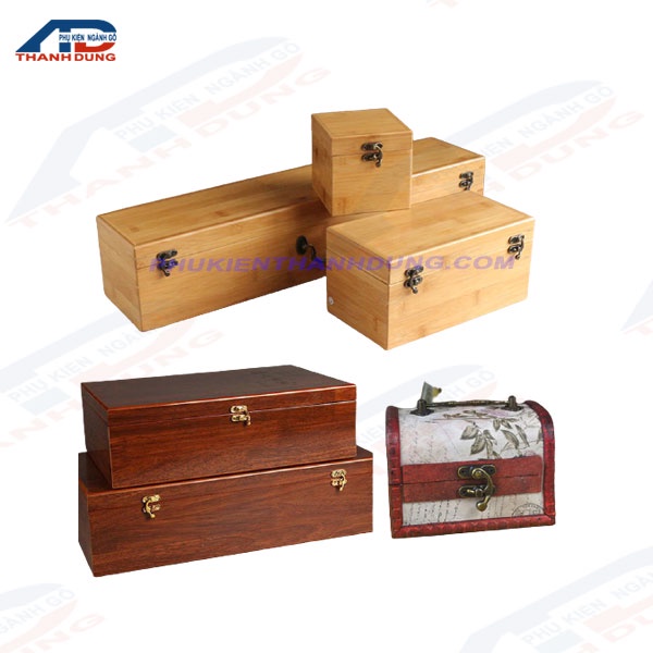 Khóa Gài Hộp Gỗ Chốt Cong
