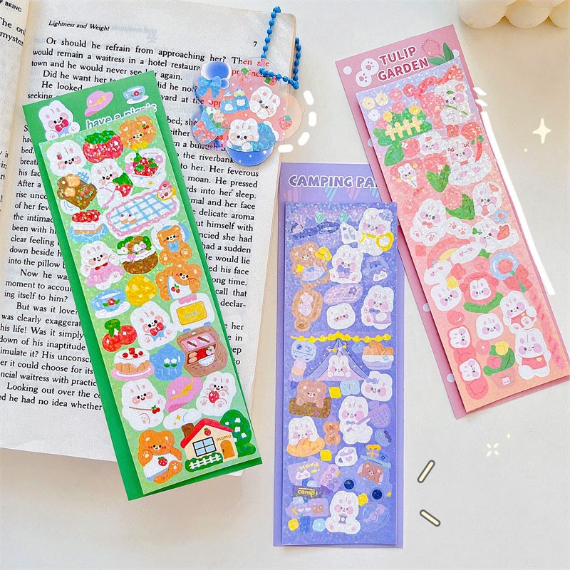 Ins Nhãn Dán Trang Trí Sổ Ghi Chú Màu Đồng Sáng Bóng Dễ Thương