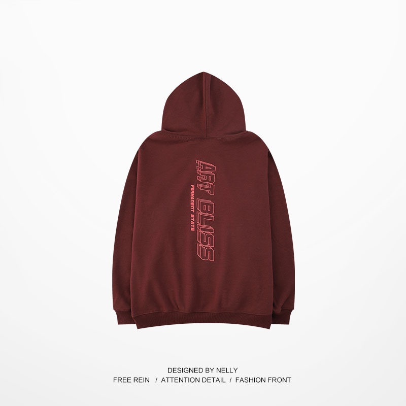 Áo hoodie Nelly nỉ lót lông in hình "ART ALISS" áo nỉ