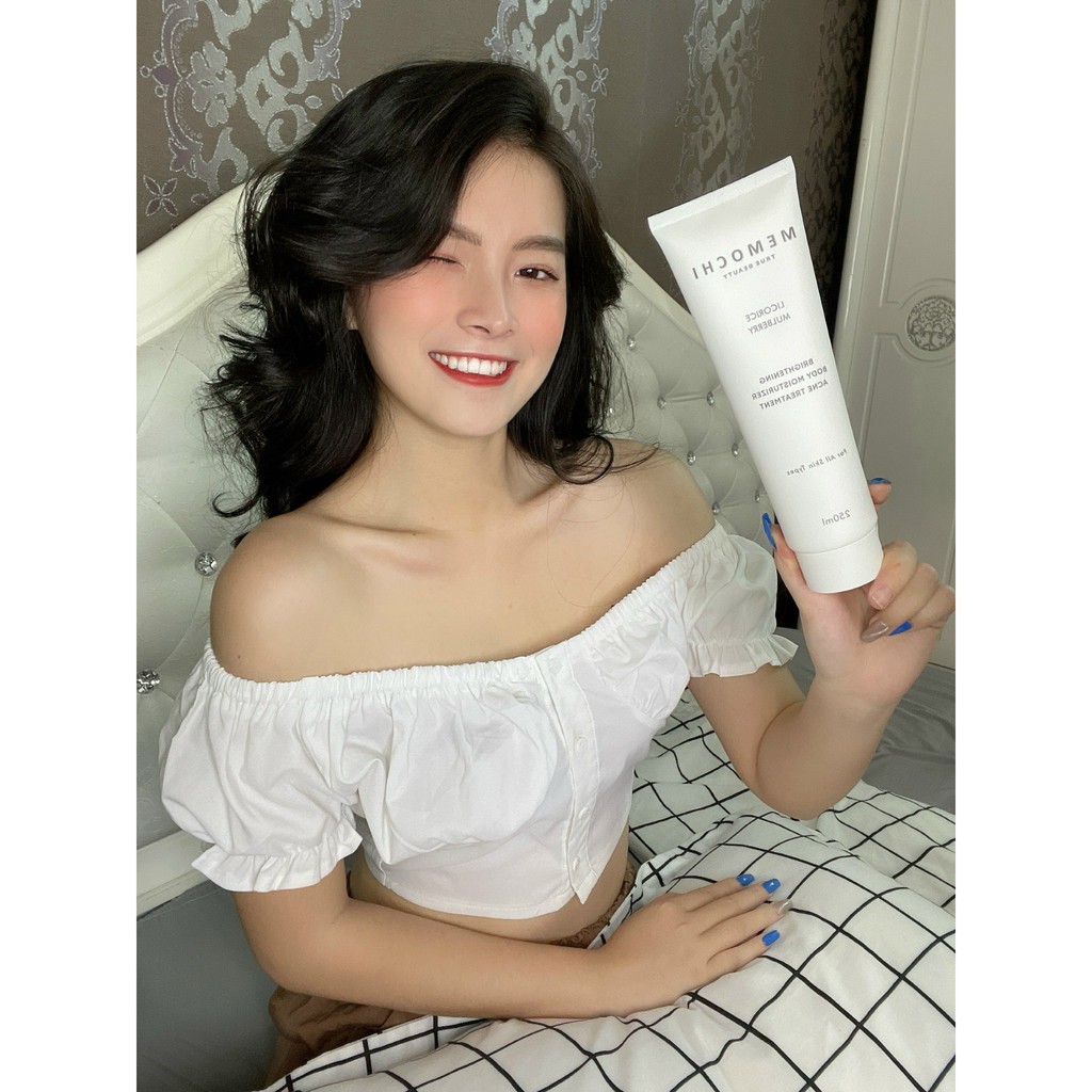 Kem body Memochi Dưỡng trắng, nâng tone cấp ẩm chống nắng Memochi 250g