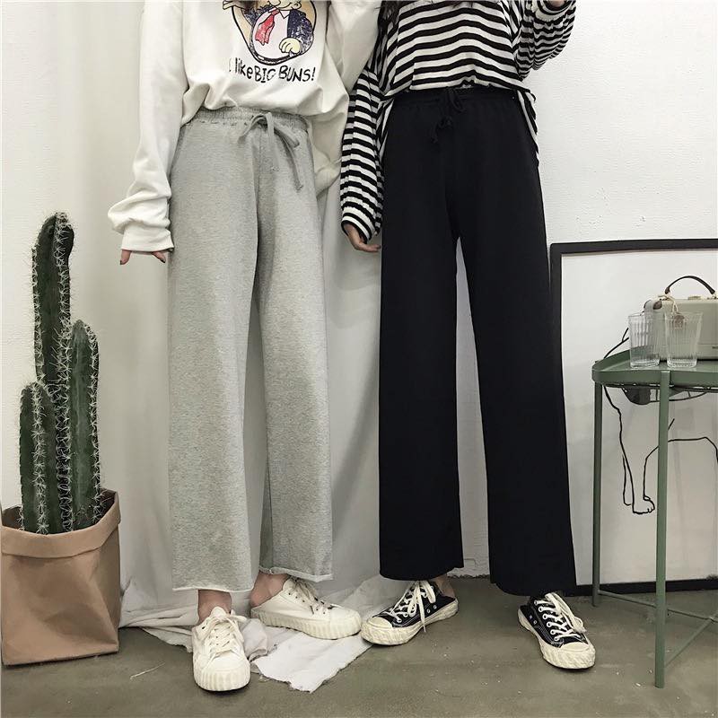 Quần Ống Suông Dáng Dài Hách Chân chất thun cotton 1hit_unisex