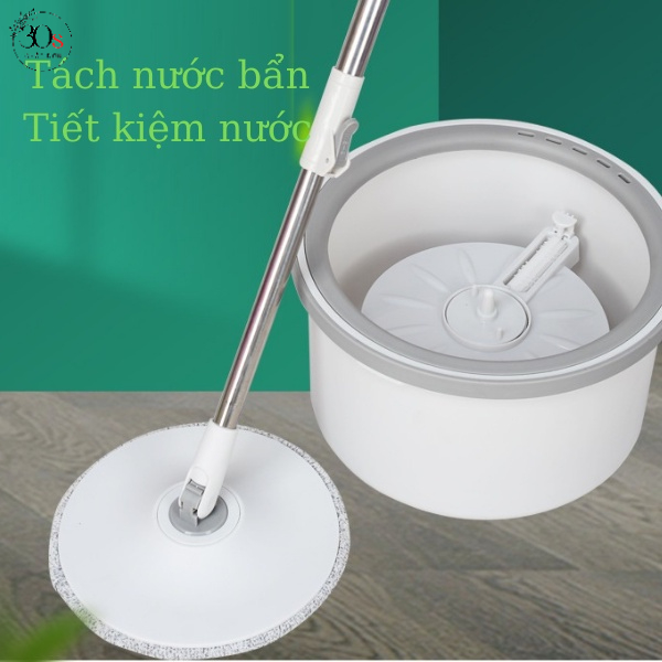 BỘ CHỔI LAU NHÀ TỰ TÁCH CHẤT BẨN Thùng lau nhà thông mình có lỗ thoát nước