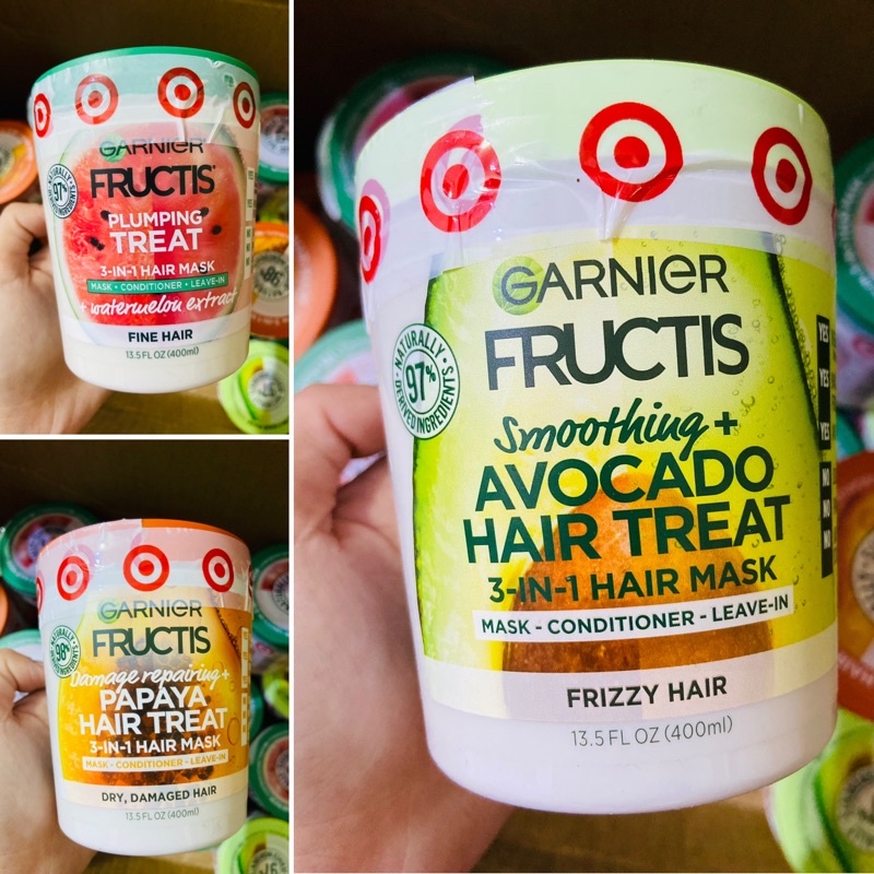 KEM Ủ TÓC & BỘ DẦU GỘI XẢ TRÁI CÂY GARNIER FRUCTICS