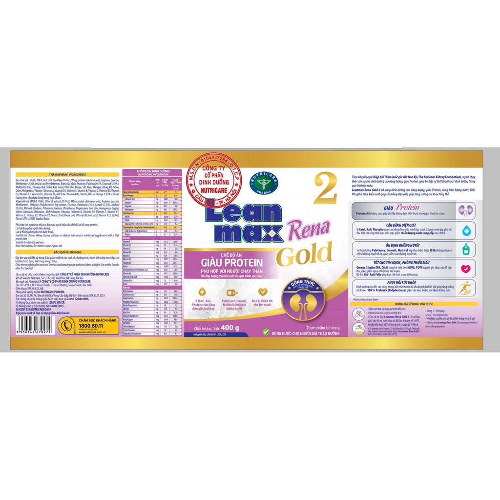 Sữa Dramil Kidney 2  - Dinh Dưỡng dành cho người bệnh thận cần bổ sung Protein